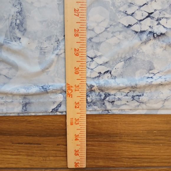 Scales‎ Polo Mens XXL 2XL White AOP Golf Performance Stretch Flex Golf Club Logo - Picture 10 of 13